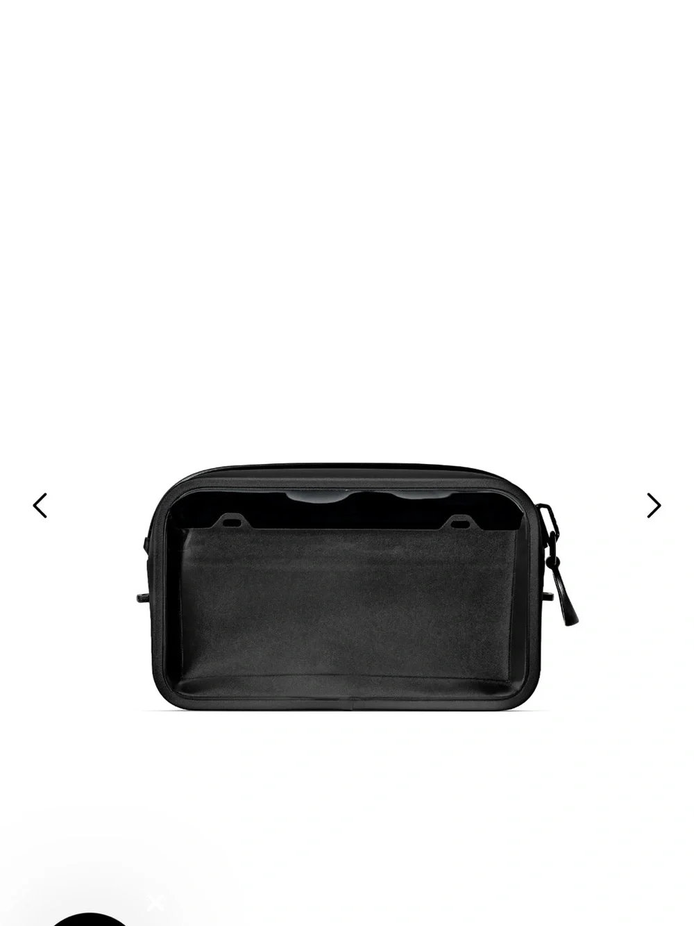 Black Waterproof Phone Belt Case with Clear ID Window